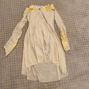 Girls Nude Flowy Lyrical Dance Costume